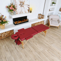 массажный стол DFC NIRVANA Relax Optima, 186 x 60 см, винный